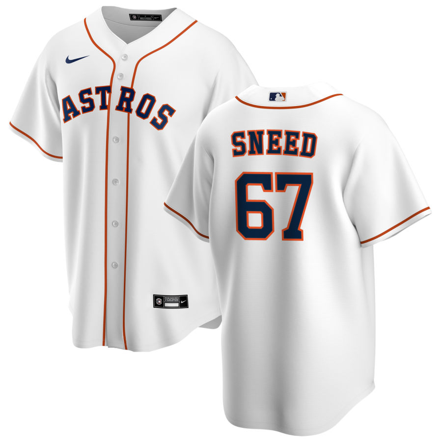 Nike Men #67 Cy Sneed Houston Astros Baseball Jerseys Sale-White